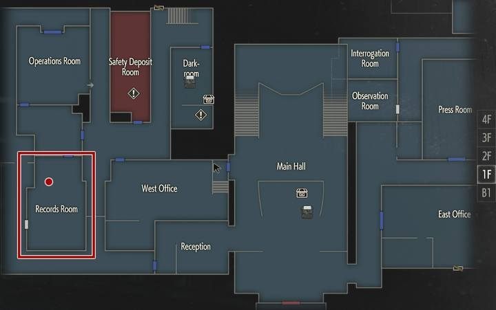 1 - Obtaining the key card; Escaping the station | Police station in Resident Evil 2 - Claires path - Resident Evil 2 Guide