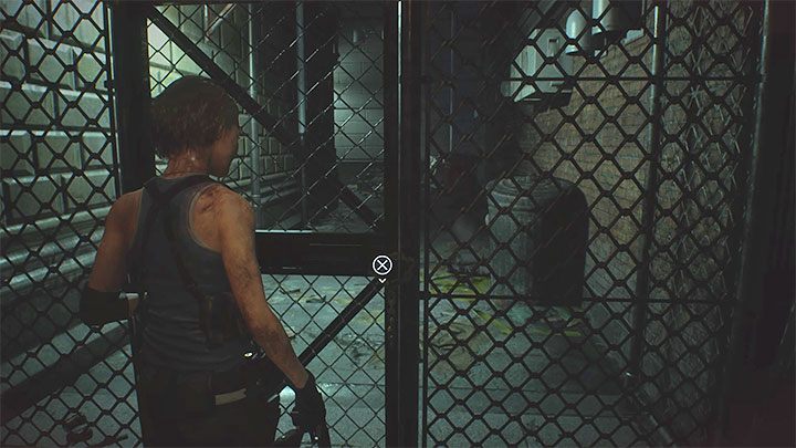 The picture above shows an example of an inaccessible passage - it is a metal gate locked with a chain - Resident Evil 3: Chains - how to cut them? - FAQ - Resident Evil 3 Guide