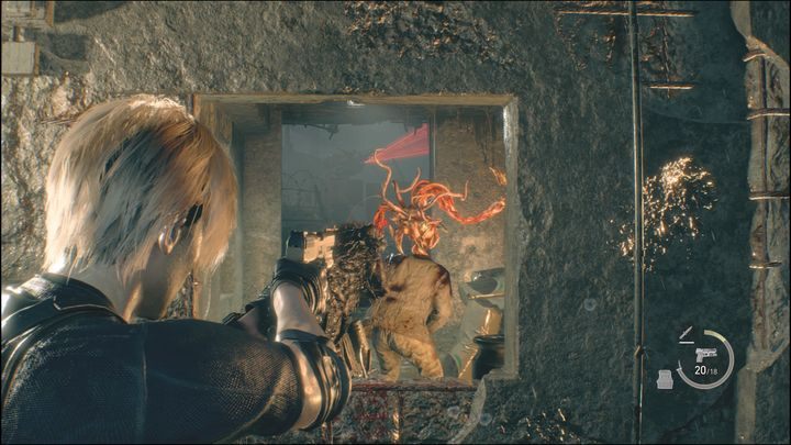 If you don't have any knives or flashbang grenades in your inventory, the last way is to shoot at the weak spots - Resident Evil 4 Remake: How to destroy parasites? - Combat - Resident Evil 4 Remake Guide