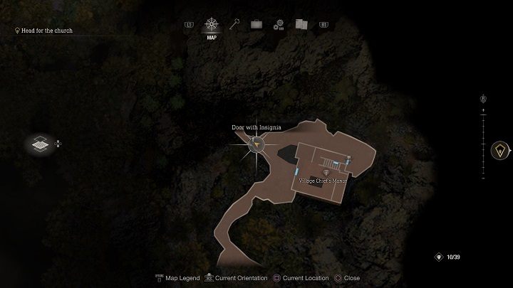 You must use the key right at the beginning of Chapter 3 of RE4 Remake - Resident Evil 4 Remake: How to open Doors with Insignia? - Campaign - Resident Evil 4 Remake Guide