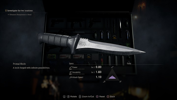 For finding all Castellans, you will get the opportunity to buy an indestructible knife (Primal Knife) from the Content Shop for 1,000 CP - Resident Evil 4 Remake: Clockwork Castellans - Secrets - Resident Evil 4 Remake Guide