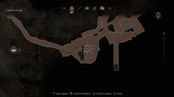 The first Clockwork Castellan can be found at the end of Chapter 1 in a location called Lakeside Settlement - where you are attacked by a group of enemies, several of whom have dynamite - Resident Evil 4 Remake: Clockwork Castellans - Secrets - Resident Evil 4 Remake Guide