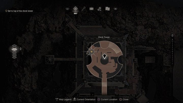 When you get to the Clock Tower in Chapter 12, look around the west-north part before using the stairs leading up to the top- there you will find the Castellan on a chest, hidden under the stairs - Resident Evil 4 Remake: Clockwork Castellans - Secrets - Resident Evil 4 Remake Guide