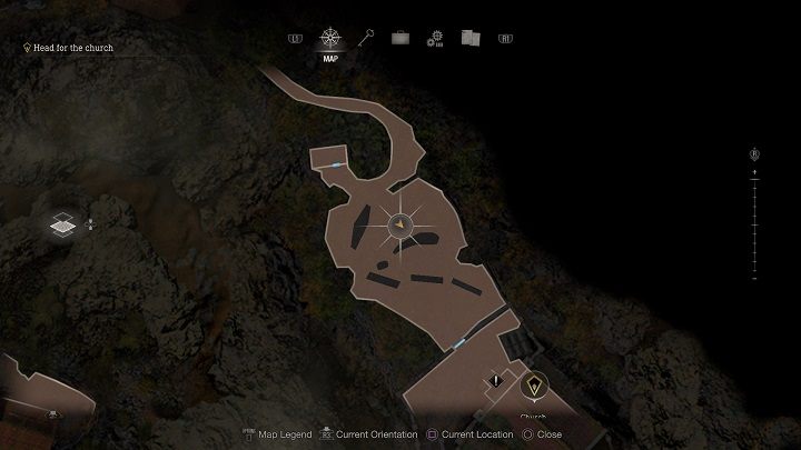 You will find a couple of suitable tombstones in the northern part of the cemetery, after you turn toward the church - Resident Evil 4 Remake: Grave Robber - Requests - Resident Evil 4 Remake Guide