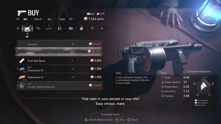 It's a semi-automatic rifle, which is available for purchase from the merchant starting from chapter 10 - Resident Evil 4 Remake: List of all weapons - Basics - Resident Evil 4 Remake Guide