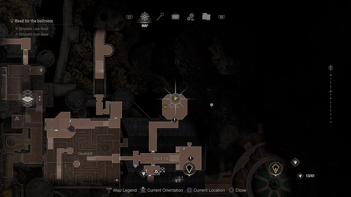 The next medallion is in the Armory, where you will have to defeat Armaduras - Resident Evil 4 Remake: Destroy the Blue Medallions 4 - Blue Medallions - Resident Evil 4 Remake Guide