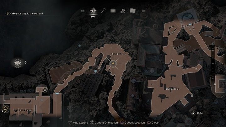 For Medallion #4, return to the upper floor through the mentioned ladder and go right - Resident Evil 4 Remake: Destroy the Blue Medallions 6 - Blue Medallions - Resident Evil 4 Remake Guide