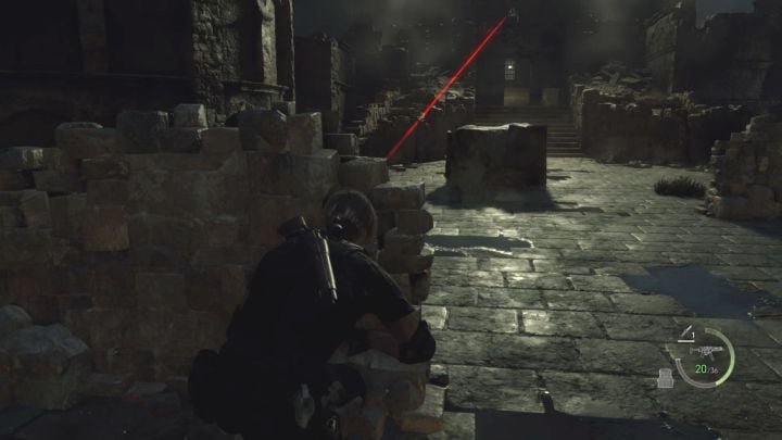 Go up the stairs - Resident Evil 4 Remake: How to defeat Jack Krauser again (Chapter 14)? - Bosses - Resident Evil 4 Remake Guide