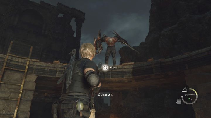 Start by evading - Resident Evil 4 Remake: How to defeat Jack Krauser again (Chapter 14)? - Bosses - Resident Evil 4 Remake Guide