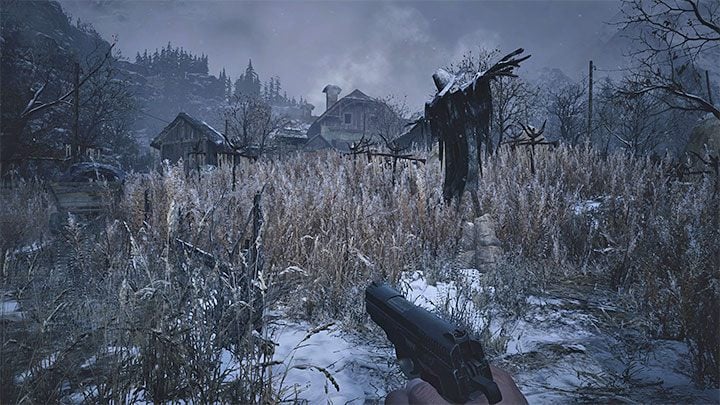 You will learn that you need to get to Luiza's house and investigate it by finding the drawing at the Church - Resident Evil Village: Luizas House - walkthrough - Village - 1st visit - Resident Evil Village Guide