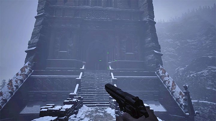 Placing the masks may be disrupted by Lady Dimitrescu - Resident Evil Village: Escape from the castle/Tower of Worship - walkthrough - Dimitrescu Castle - Resident Evil Village Guide