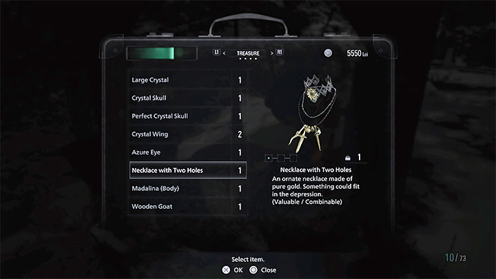 The Necklace with Two Holes is one of the Treasures - Resident Evil Village: Necklace with Two Holes - how to complete? - Puzzle solutions - Resident Evil Village Guide