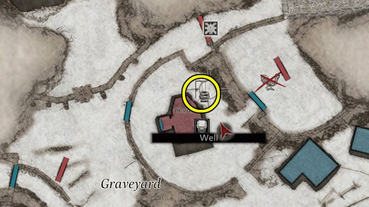 You can pull the necklace out of the well located at the back of the Church in the village - Resident Evil Village: Necklace with Two Holes - how to complete? - Puzzle solutions - Resident Evil Village Guide