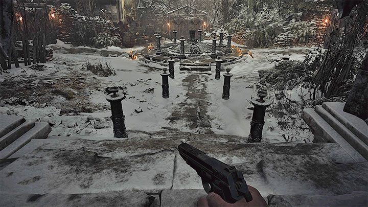 It's worth checking the small rooms you pass on the way - they have loot - Resident Evil Village: Reaching the Altar - walkthrough - Village - 2nd visit - Resident Evil Village Guide