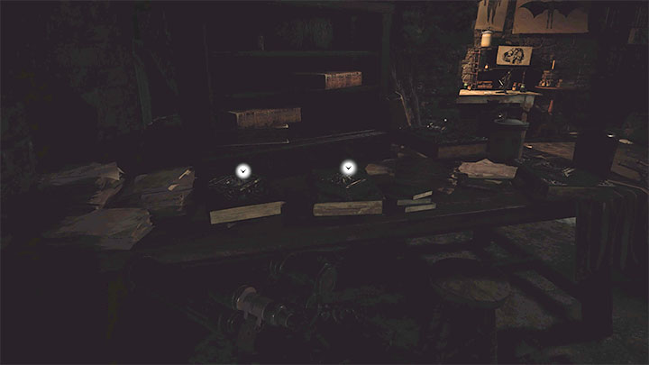 The two books lie side by side - they are about Moreau and Lady Dimitrescu - Resident Evil Village: Finale, Burning Village - Files, list - Files - Resident Evil Village Guide