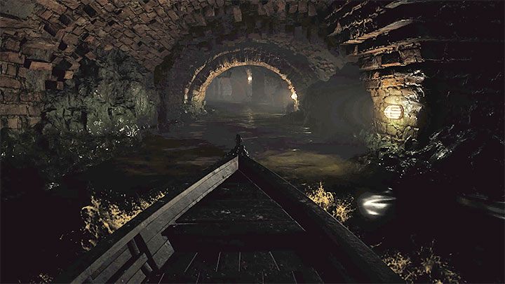 You have to go through some longer tunnels and use a new boat - Resident Evil Village: Fighting Urias, returning to the village - walkthrough - Stronghold - Resident Evil Village Guide