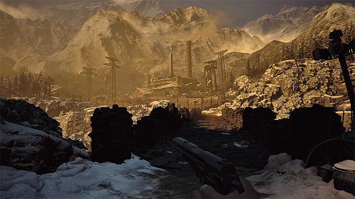 Using the quest item will trigger a cutscene and unlock the passage to the factory - Resident Evil Village: Unlocking the factory, finding Heisenberg - walkthrough - Factory - Resident Evil Village Guide