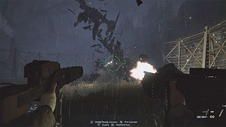 Heisenberg also frequently uses his ability to levitate objects - Resident Evil Village: Defeating Prototype Sturm and Heisenberg - walkthrough - Factory - Resident Evil Village Guide