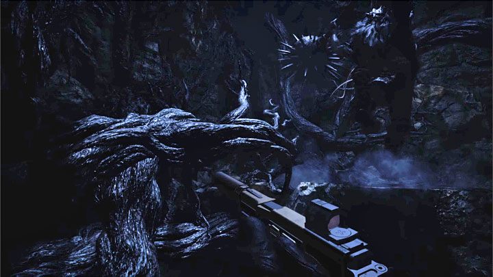 Strajer, just the regular Urias, can combine jumping from a top ledge and hitting the ground with a giant weapon - Resident Evil Village: Burning Village - walkthrough - Final - Resident Evil Village Guide