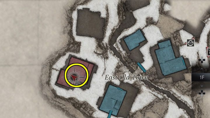 You can find the shotgun during the first battle in East Old Town, where Ethan has to defend himself against a massive werewolf attack - Resident Evil Village: Weapons - list, collectibles - Secrets & Collectibles - Resident Evil Village Guide