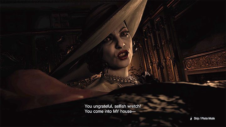 Lady Dimitrescu appears in several different scenes after you first arrive at the castle, but initially you are just a spectator and you have no control over how these scenes unfold - Resident Evil Village: Lady Dimitrescu, 1 fight - boss, how to win? - Bosses - Resident Evil Village Guide
