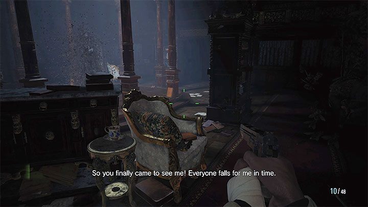 The clash with Lady Dimitrescu's final daughter will begin when you reach the Library on floor 2F of the castle - Resident Evil Village: 3 vampire daughter - boss, how to defeat? - Bosses - Resident Evil Village Guide