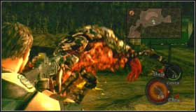 The enemy attack with jaws from a small distance - Train Station - Walkthrough - Resident Evil 5 - Game Guide and Walkthrough