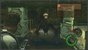 When the insect dies, use the mechanism marked on the map and go onto the assembly line - Experimental Facility - Walkthrough - Resident Evil 5 - Game Guide and Walkthrough
