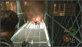 When the last beast is down, run the other way and push the container - Uroboros Research Facility - Walkthrough - Resident Evil 5 - Game Guide and Walkthrough