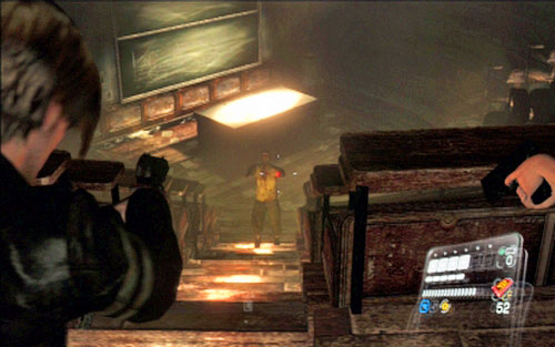 Get inside and then move to the left until zombies will attack you - Chapter 1 - The Campus | Leons campaign - Leons campaign - Resident Evil 6 Game Guide