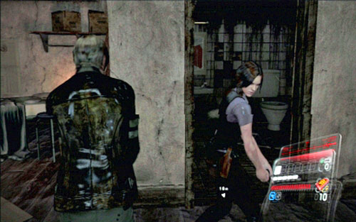 Quickly get inside and then open the door to the cubby - Chapter 2 - The Cemetery | Leons campaign - Leons campaign - Resident Evil 6 Game Guide