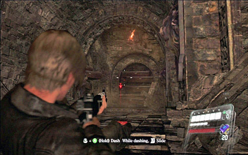 During these actions you can be attacked by small group of zombies - Chapter 3 - The Catacombs | Leons campaign - Leons campaign - Resident Evil 6 Game Guide