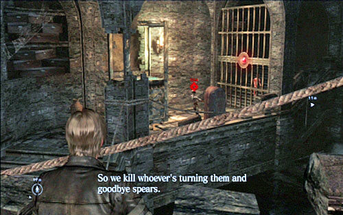 Move forwards until you reach the corridor with rotating blades - Chapter 3 - The Catacombs | Leons campaign - Leons campaign - Resident Evil 6 Game Guide