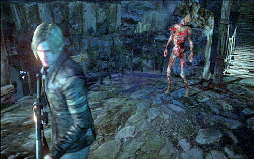 When he is dead, pick all items and move ahead - Chapter 3 - The Center of the Earth | Leons campaign - Leons campaign - Resident Evil 6 Game Guide