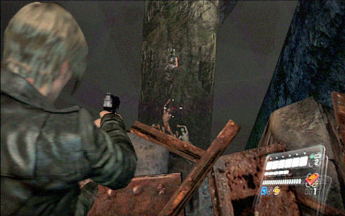 When you get to wider abyss, help Helena to jump to the other side and then cover her during climbing - Chapter 3 - The Center of the Earth | Leons campaign - Leons campaign - Resident Evil 6 Game Guide
