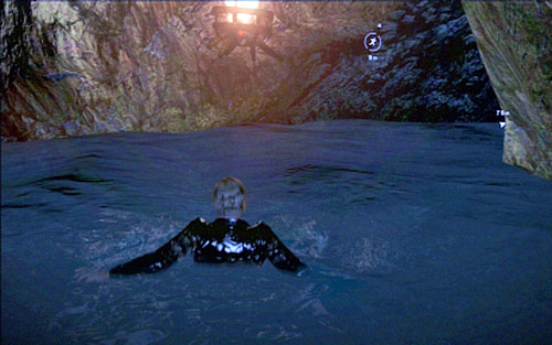 In this way youll defeat a monstrous shark and get to the other part of the cavern - Chapter 3 - The Underground Lake | Leons campaign - Leons campaign - Resident Evil 6 Game Guide
