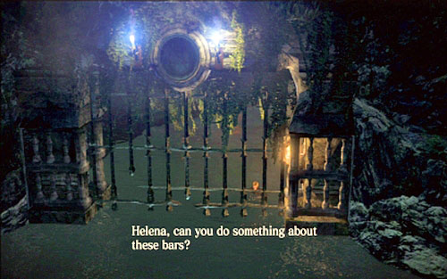 Controlling Leon, swim forwards into direction indicated by lit torches - Chapter 3 - The Underground Lake | Leons campaign - Leons campaign - Resident Evil 6 Game Guide