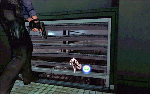 In the control room youll find a vent, which will lead you to the large hall - Chapter 4 - The Laboratory | Leons campaign - Leons campaign - Resident Evil 6 Game Guide