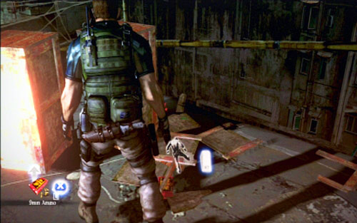 A bit further youll see two red platforms connecting both buildings - Chapter 1 - The Shootout on The Rooftop | Chriss campaign - Chriss campaign - Resident Evil 6 Game Guide