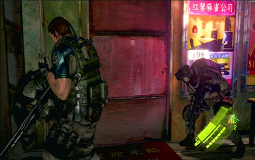 More enemies await you in the corridor behind the corner - Chapter 1 - Rescue the Hostages | Chriss campaign - Chriss campaign - Resident Evil 6 Game Guide