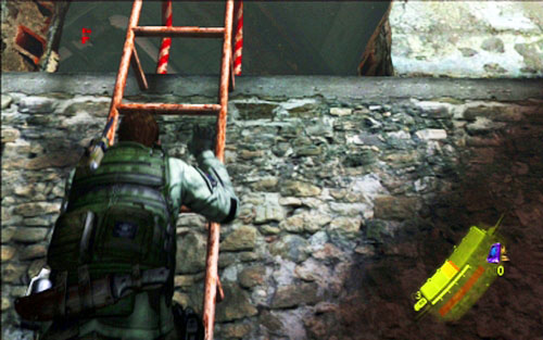 You have to flee from him, climbing ladders on the left and right, thus circling around the beast - Chapter 2 - Assault on The City | Chriss campaign - Chriss campaign - Resident Evil 6 Game Guide