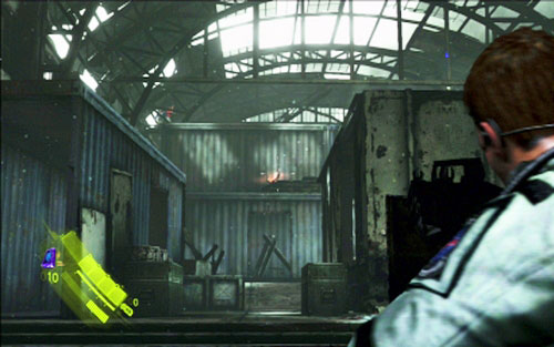 Once he is dead, hide behind the cover a bit further - Chapter 2 - Assault on The City | Chriss campaign - Chriss campaign - Resident Evil 6 Game Guide