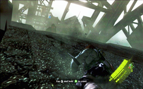 As soon as you enter the walkway, there will be an explosion - Chapter 2 - The Bridge | Chriss campaign - Chriss campaign - Resident Evil 6 Game Guide