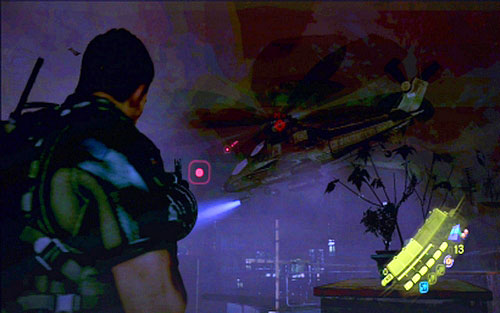 At the top youll have to deal with combat helicopter - Chapter 3 - City Streets | Chriss campaign - Chriss campaign - Resident Evil 6 Game Guide