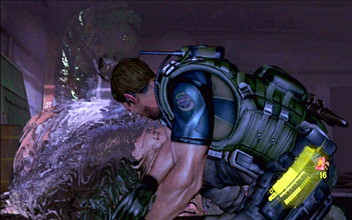 The beast will appear also in the next room - Chapter 3 - Chasing the Snake | Chriss campaign - Chriss campaign - Resident Evil 6 Game Guide