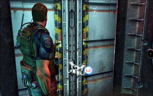 Once the area is clear, return down and together with Piers open the tight door near the elevator - Chapter 5 - The Warehouse | Chriss campaign - Chriss campaign - Resident Evil 6 Game Guide
