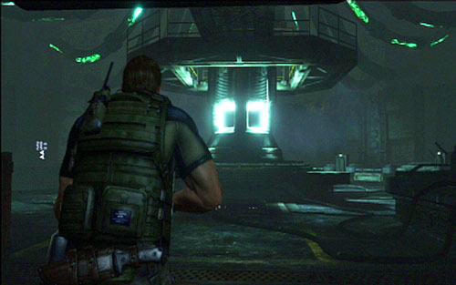 In the next room you have to go to the indicated door and try to open it - Chapter 5 - The Hole in The Ground | Chriss campaign - Chriss campaign - Resident Evil 6 Game Guide