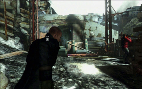 After that youll encounter an enemy with RPG - Chapter 1 - Escape Through The Ruins | Jakes campaign - Jakes campaign - Resident Evil 6 Game Guide