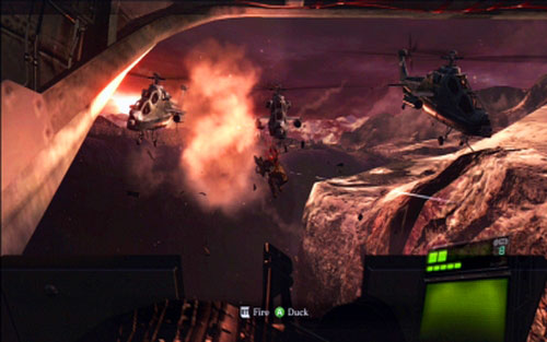 Youll find there two machine gun stands - Chapter 1 - On The Plane | Jakes campaign - Jakes campaign - Resident Evil 6 Game Guide