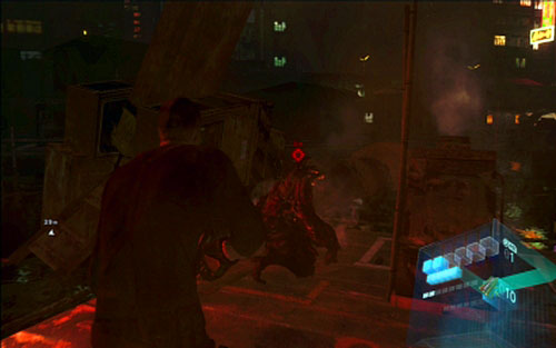 After avoiding subsequent obstacles, a chain-saw monster will appear again - Chapter 4 - The City Rafting | Jakes campaign - Jakes campaign - Resident Evil 6 Game Guide